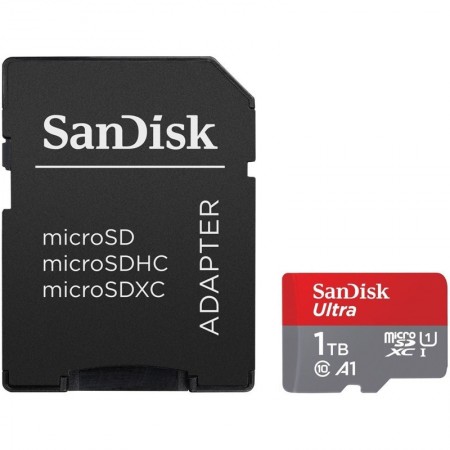 Sandisk Ultra microSDXC 1TB Class 10 U1 A1 UHS-I με αντάπτορα
