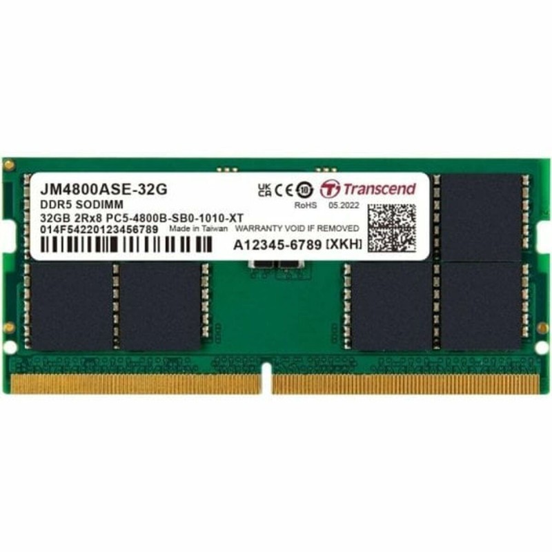 Transcend DDR5 με Module 1x32GB και Ταχύτητα 4800 για Laptop JM4800ASE-32G