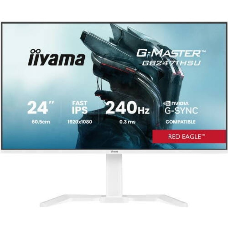 Iiyama G-MASTER GB2471HSU-W1 IPS HDR Gaming Monitor 23.8