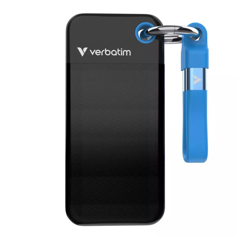 Verbatim Pocket USB 3.2 / USB-C Εξωτερικός SSD 1TB M.2 Black/Blue