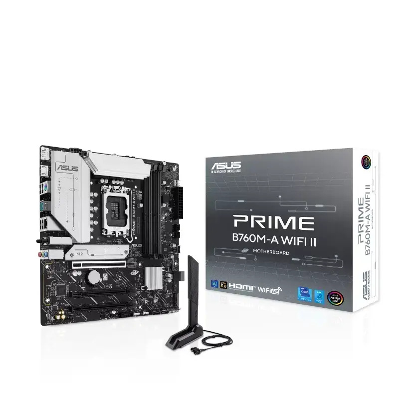 Asus Prime B760M-A WIFI II Motherboard Micro ATX με Intel 1700 Socket 90MB1NF0-M0EAY0