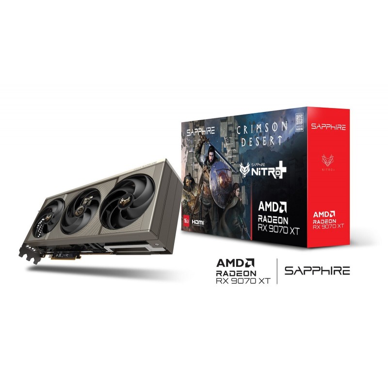 Sapphire Radeon RX 9070 XT 16GB GDDR6 NITRO+ OC Crimson Desert Edition Κάρτα Γραφικών 11348-10-20G