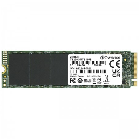 Transcend 115S SSD 250GB M.2 NVMe PCI Express 3.0 TS250GMTE115S