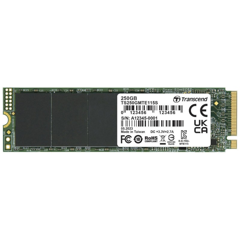 Transcend 115S SSD 250GB M.2 NVMe PCI Express 3.0 TS250GMTE115S