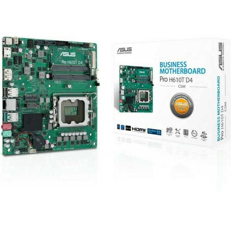 Asus Pro H610M-C-CSM Motherboard Micro ATX με Intel 1700 Socket 90MB1AT0-M0EAYC