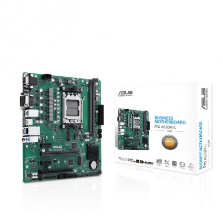 Asus Pro A620M-C-CSM Motherboard Micro ATX με AMD AM5 Socket 90MB1F80-M0EAYC