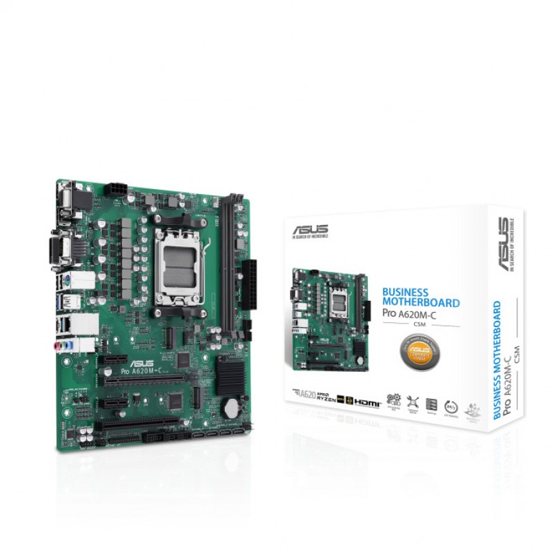Asus Pro A620M-C-CSM Motherboard Micro ATX με AMD AM5 Socket 90MB1F80-M0EAYC