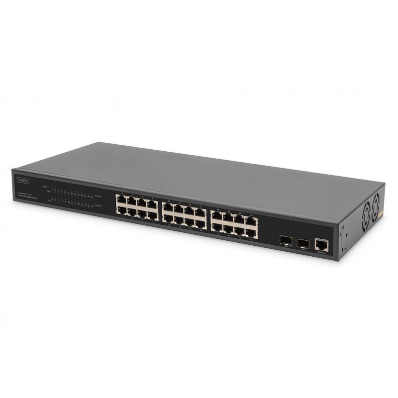 Digitus DN-95359 Managed L2 PoE Switch με 24 Θύρες Gigabit (1Gbps) Ethernet και 24 SFP Θύρες
