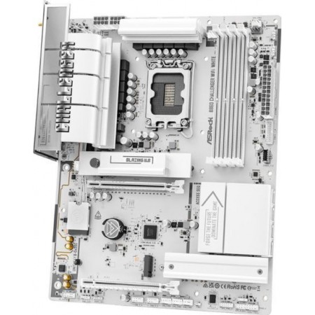 ASRock B860 Challenger WiFi White Motherboard ATX με Intel 1851 Socket 90-MXBUB0-A0UAYZ