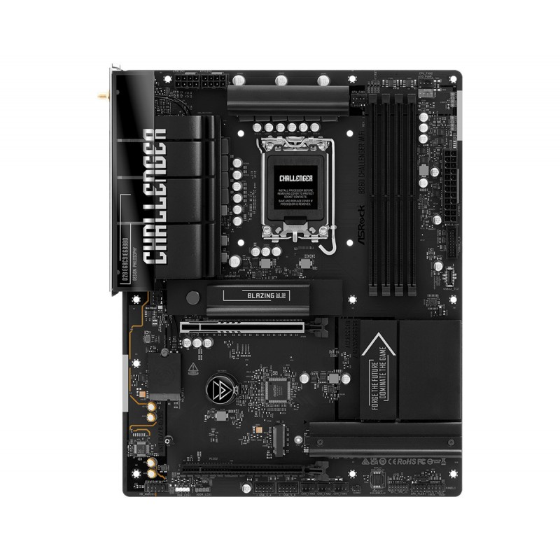 ASRock B860 Challenger WiFi Motherboard ATX με Intel 1851 Socket 90-MXBUC0-A0UAYZ