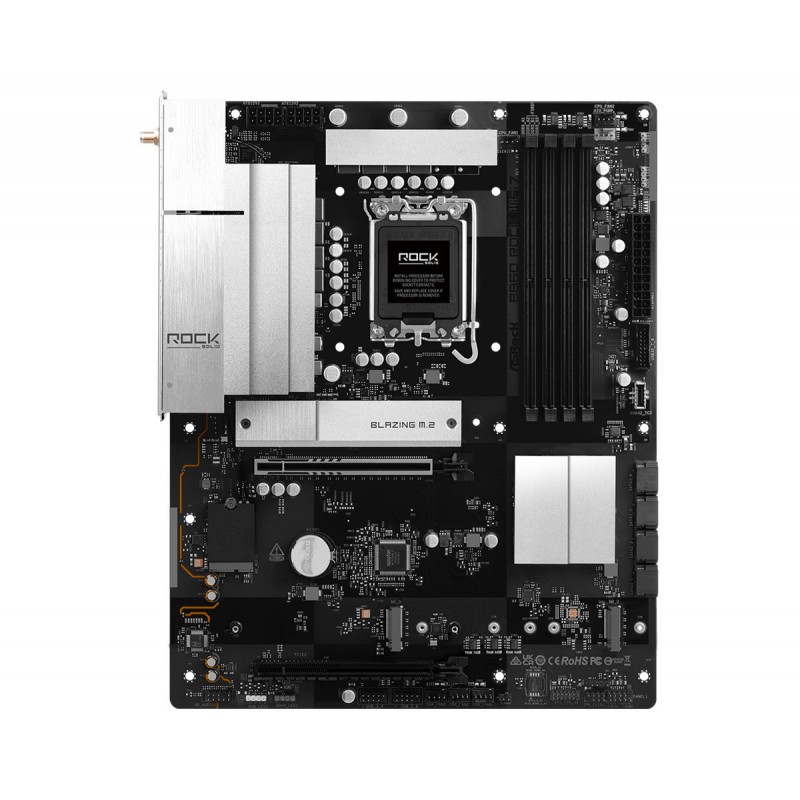 ASRock B860 Rock Wi-Fi Motherboard ATX με Intel 1851 Socket 90-MXBUA0-A0UAYZ