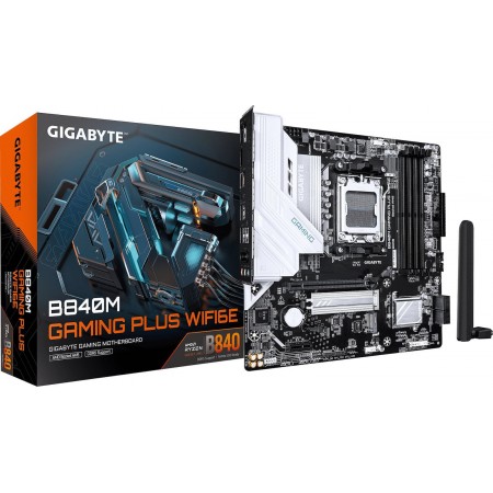 Gigabyte B840M Gaming Plus WIFI6E Motherboard Micro ATX με AMD AM5 Socket
