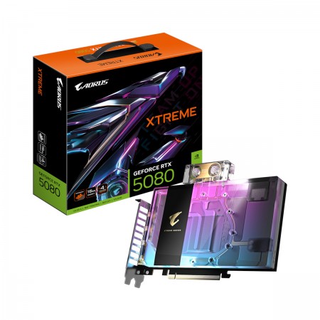 Gigabyte GeForce RTX 5080 16GB GDDR7 Xtreme Waterforce WB Κάρτα Γραφικών GV-N5080AORUSX WB-16GD