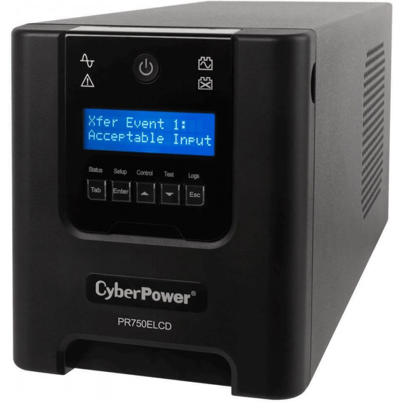 CyberPower PR750ELCD UPS Line-Interactive 750VA 675W με 6 IEC Πρίζες