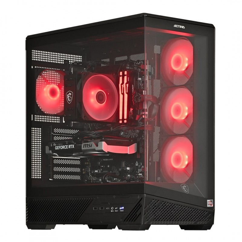Actina KOMACNGIP0615 Gaming Desktop PC (Ryzen 5-7500X3D/32GB DDR5/1TB SSD/GeForce RTX 5060 Ti/No OS)