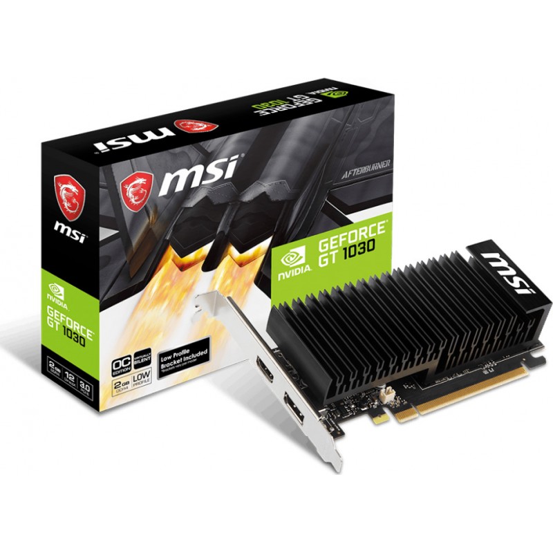 MSI GeForce GT 1030 2GB GDDR4 2GHDA LP OC Κάρτα Γραφικών V809-2825R 912-V809-4068