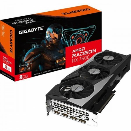 Gigabyte Radeon RX 7600 8GB GDDR6 GAMING OC Κάρτα Γραφικών GV-R76GAMING OC-8GD