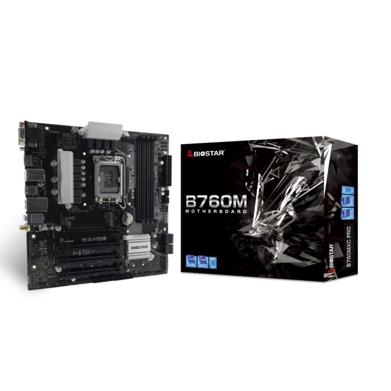 Biostar B760MXC PRO V6.0 Wi-Fi Motherboard Micro ATX με Intel 1700 Socket