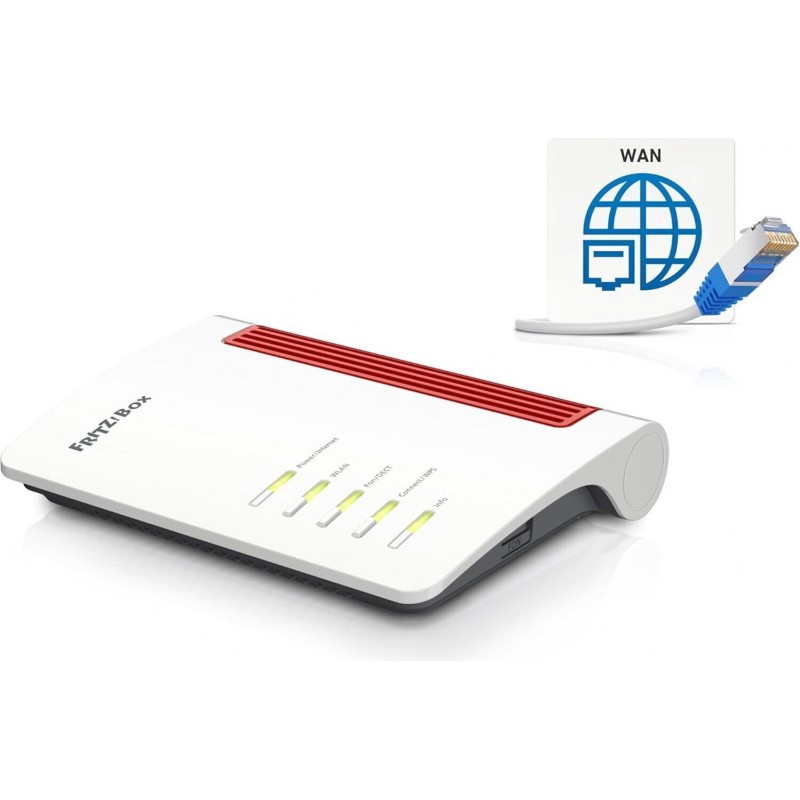 AVM FRITZ!Box 4050 Ασύρματο Router Wi‑Fi 6 με 3 Θύρες Gigabit Ethernet