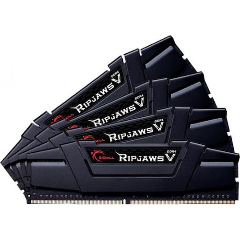 G.Skill Ripjaws V DDR4 64GB RAM με 4x16GB Modules και Ταχύτητα 3200 για Desktop F4-3200C16Q-64GVK (F4-3200C16Q-64GVK)