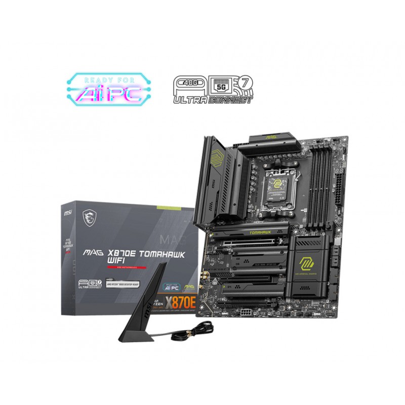MSI MAG X870E Tomahawk WIFI Motherboard ATX με AMD AM5 Socket