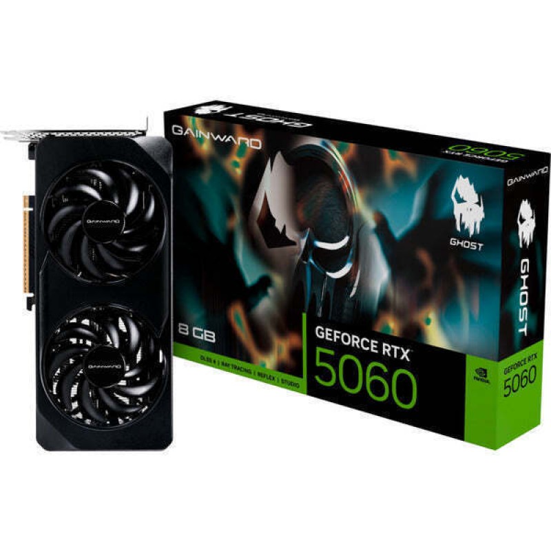 Gainward GeForce RTX 5060 8GB GDDR7 Ghost Κάρτα Γραφικών