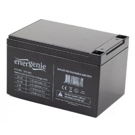Gembird BAT-12V12AH UPS battery Sealed Lead Acid (VRLA) 12 V 12 Ah Black
