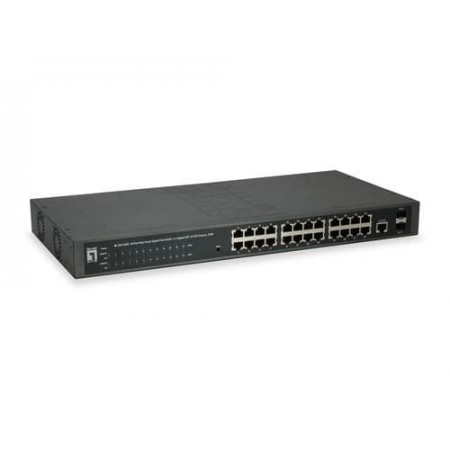 LevelOne GEP-2652 Managed L2 Gigabit Ethernet (10/100/1000) Grey Power over Ethernet (PoE) (GEP-2652)