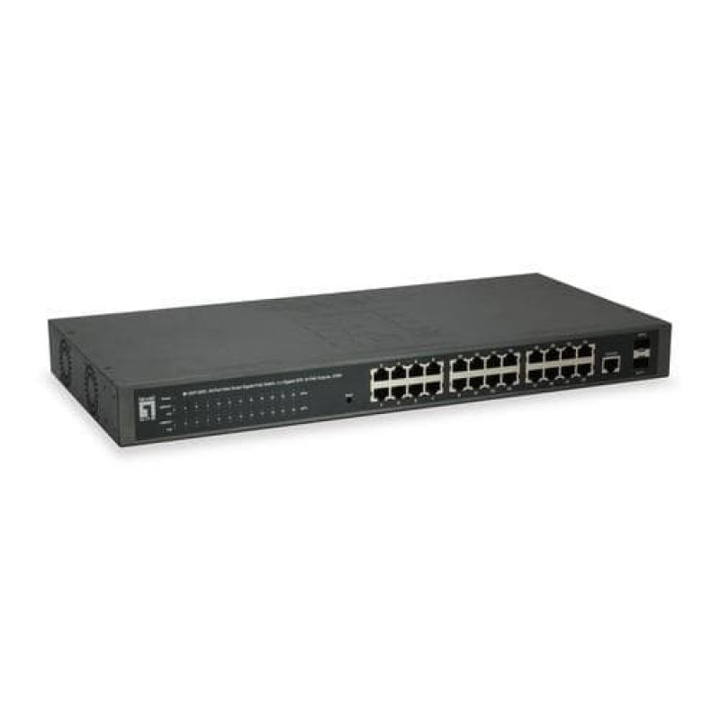 LevelOne GEP-2652 Managed L2 Gigabit Ethernet (10/100/1000) Grey Power over Ethernet (PoE) (GEP-2652)