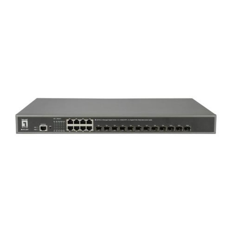 LevelOne GTL-2091 Managed L3 Gigabit Ethernet (10/100/1000) Grey (GTL-2091)