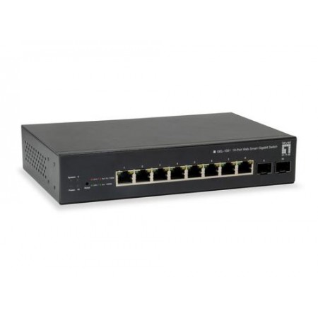LevelOne GEP-1051 Managed L2/L3/L4 Gigabit Ethernet (10/100/1000) Black Power over Ethernet (PoE) (GEP-1051)