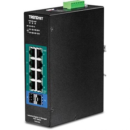 Trendnet TI-PG102I network switch Managed L2 Gigabit Ethernet (10/100/1000) Black Power over Ethernet (PoE)